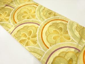 アンティーク　花青海波模様織出し袋帯（材料）